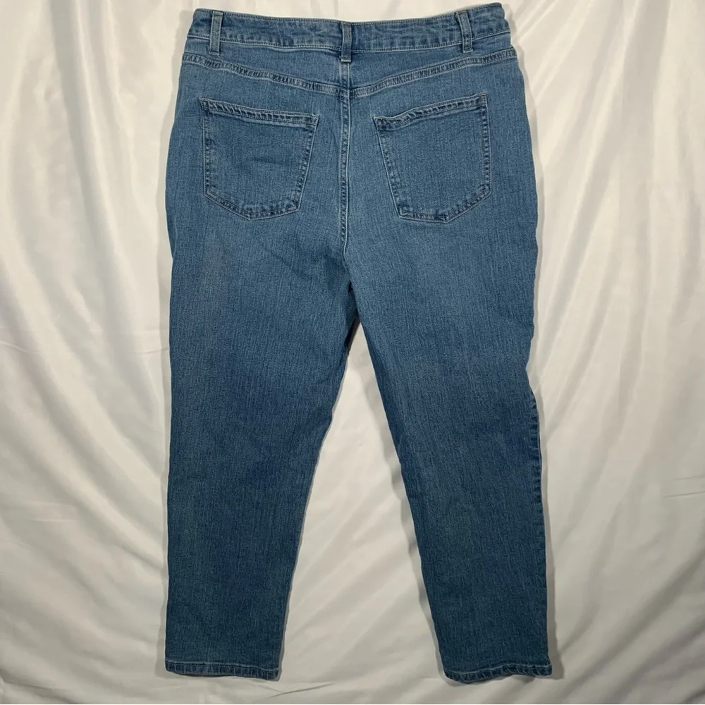 WOMENS NO BOUNDARIES STRAIGHT SLIM JEANS BLUE MED WASH STRETCHY SIZE 13‎ JUNIORS